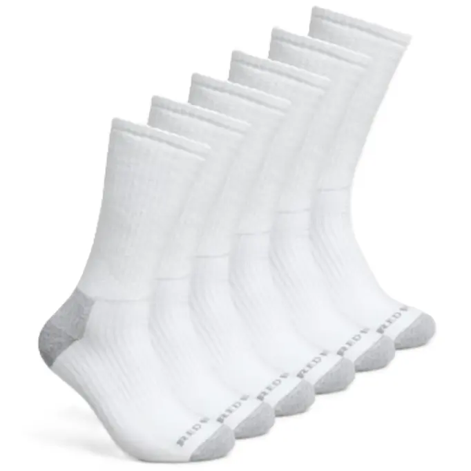 Red Wing Cotton Everyday Work Medium Weight Crew Sock - 6 Pack