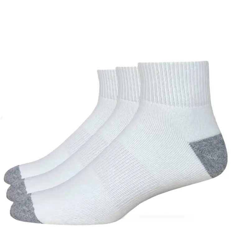 Weaver's Apparel Carolina Quarter Sock WA-941-3 White