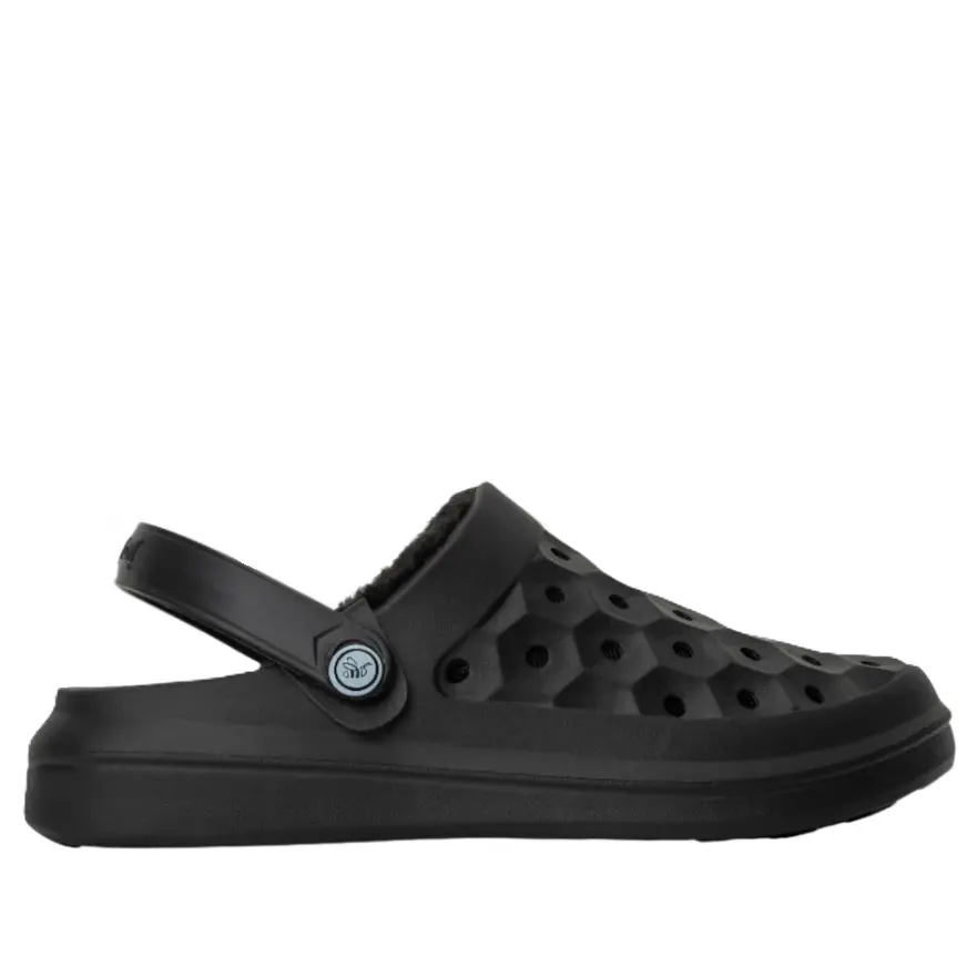 Joybees Adult's Varsity Lined Clog Solid Black