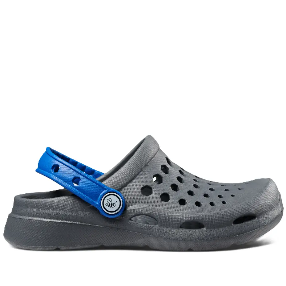 Joybees Kids Active Clog Solid Charcoal/Sport Blue
