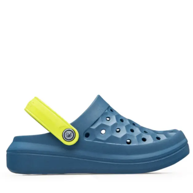 Joybees Kids Varsity Clog Solid Midnight Teal/Citrus
