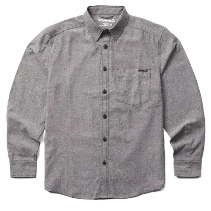 Wolverine Re-Built LS Shirt Gray Chambray 1213440-008