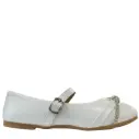 Kensie Girl 96215 White Ballerina Flats