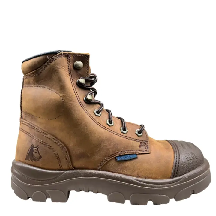Steel Blue Argyle Scuff 812962 brown