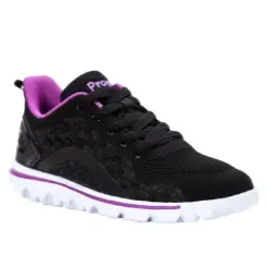 Propet TravelActiv Axial WAT092M/Black/Purple Women's Sneaker