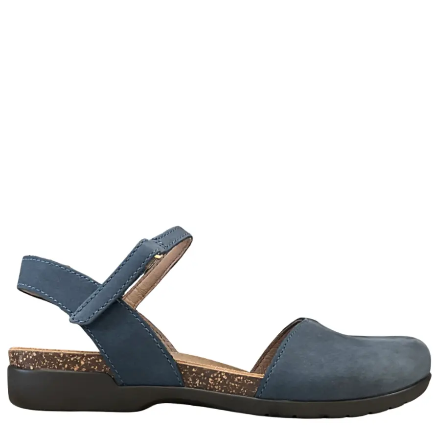 Dansko Rowan Navy Milled Nubuck Women's Sandal Discontinued
