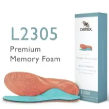 Aetrex L2305 Premium Memory Foam-men’s insole