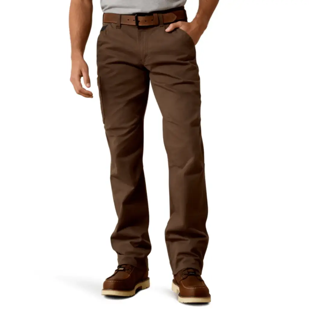Ariat MNS Rebar M5 Straight DuraStretch Washed Twill Dungaree Straight Leg Pant WREN 10041064