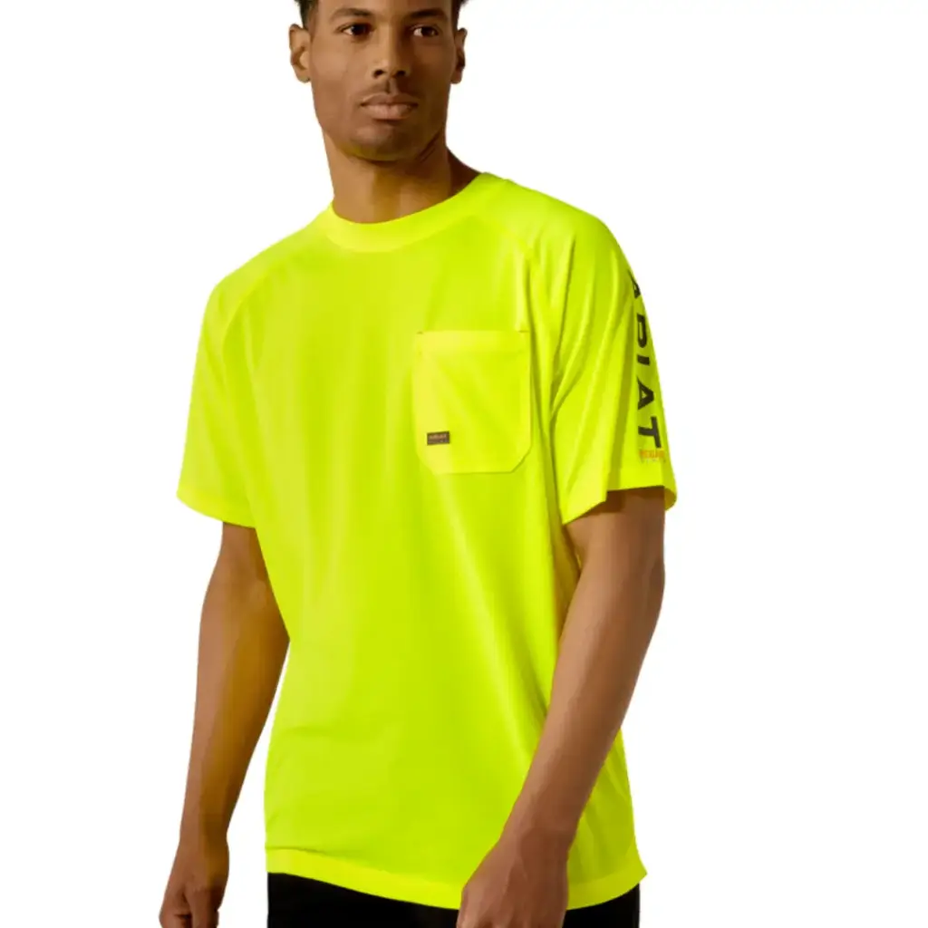 Ariat MNS Rebar Heat Fighter T-Shirt NEON LIME 10031037
