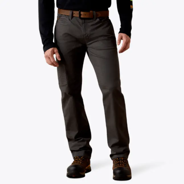 Ariat MNS Rebar M4 Relaxed Made Tough DuraStretch Straight Leg Pants REBAR GREY 10030250