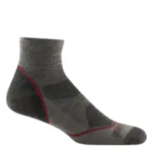 Darn Tough Men's Light Hiker Quarter Lightweight Cushion Hiking Socks 1991 Taupe