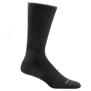 Darn Tough Men's The Standard Mid-Calf Lightweight No Cushion Lifestyle Socks 1480 Black