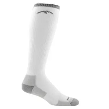 Darn Tough Men's Westerner Over-The-Calf Lightweight Cushion Work Socks 2008 White