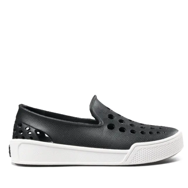 Joybees Kids Skate Sneaker Solid Black/White