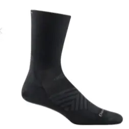 Darn Tough Men's Run Micro Crew Ultra-Lightweight No Cushion Running Socks 1035 Black