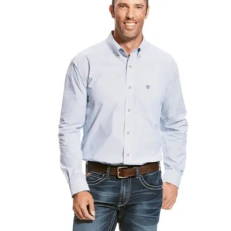 Ariat MNS Pro Series Dayne Mini Stripe Shirt TRUE BLUE 10023597