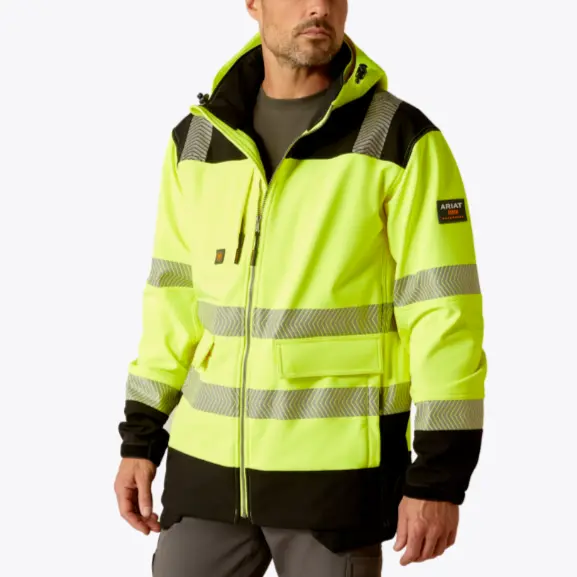 Ariat MNS Rebar Hi-Vis Softshell Jacket HI-VIS YELLOW 10046407