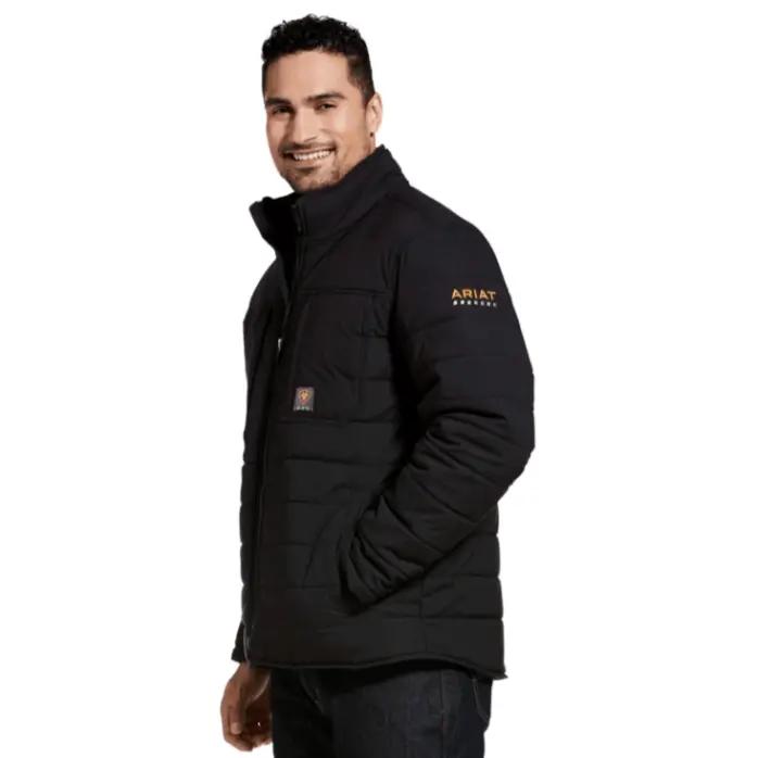 Ariat MNS Rebar Valiant Ripstop Insulated Jacket BLACK 10032975
