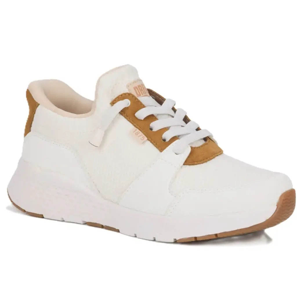 Drew Bobbie White Suede Combo 10837-21