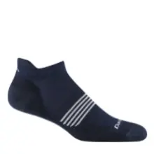 Darn Tough Men's Element No Show Tab Lightweight Cushion Running Socks 1116 Eclipse