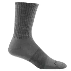 Darn Tough Men's The Standard Crew Lightweight Cushion Lifestyle Socks 1657 Med. Gray