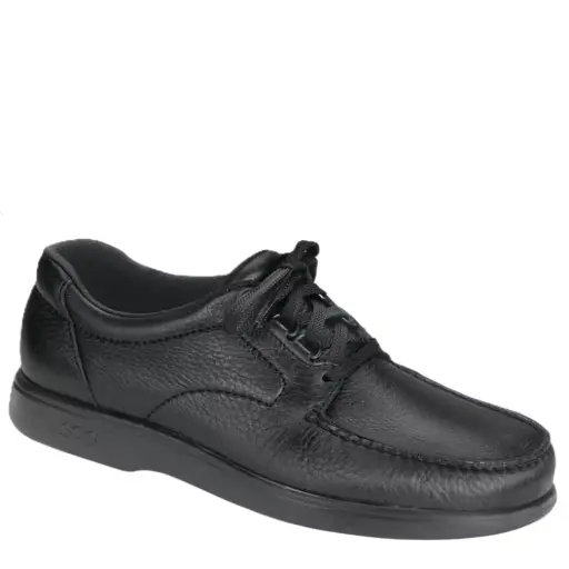 SAS Bout Time Black Men's Moccasin