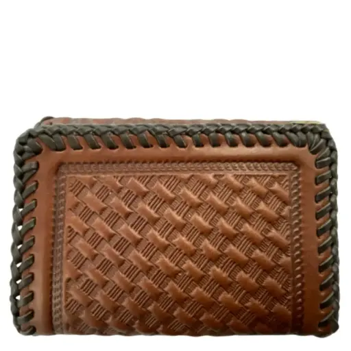 [WAL450-11] Brenneman's Laced Trifold Wallet 450-11