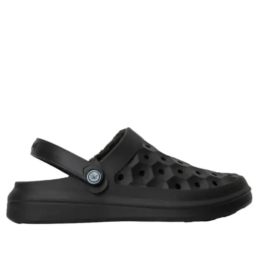 Joybees Adult's Varsity Lined Clog Solid Black