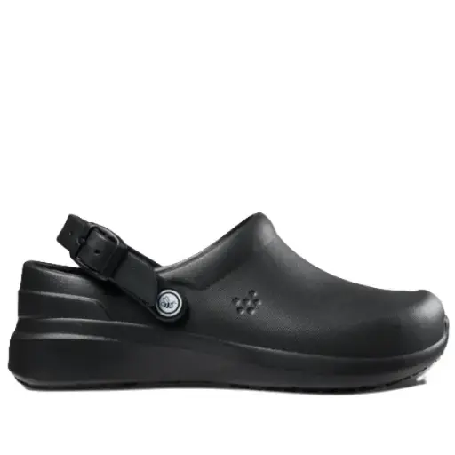 Joybees Adults Work Clog Solid Black