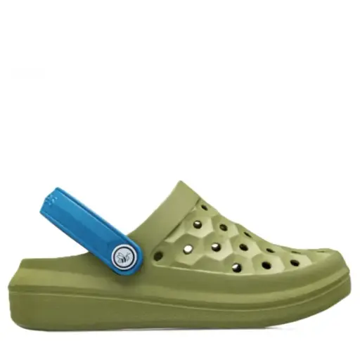 Joybees Kids Varsity Clog Solid Olive/Midnight Teal