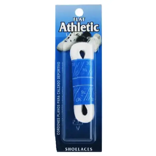[L1008/white-36] Sole Choice Flat Athletic Laces White L1008