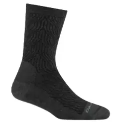 Darn Tough Women's Cable Crew Lightweight Cushion Lifestyle Socks 6140 Charcoal